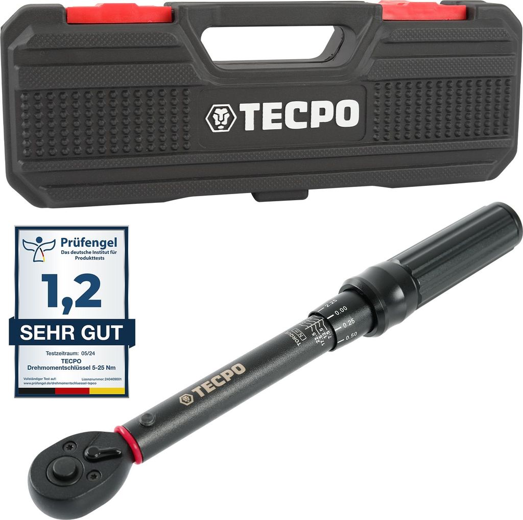 TECPO Drehmomentschlüssel 1/4"  5-25 Nm Produktbild 