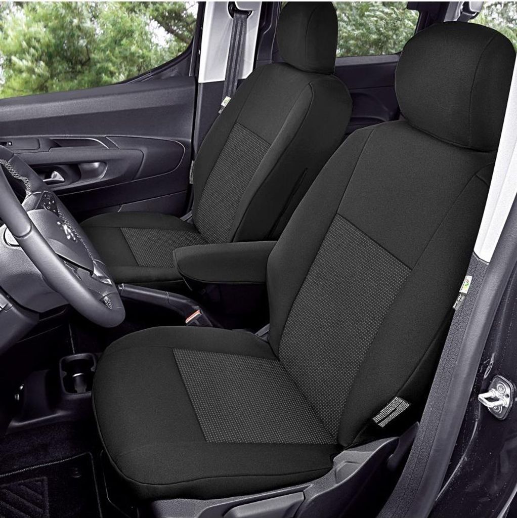 Maß-Sitzbezüge kompatibel mit Peugeot Partner 3 2019- Vorne&hinten Z460666