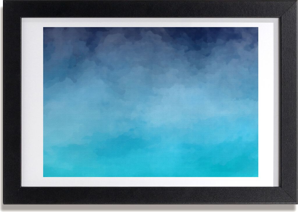 Bild 30x20 MDF-Rahmen, Wandkunst Rauch