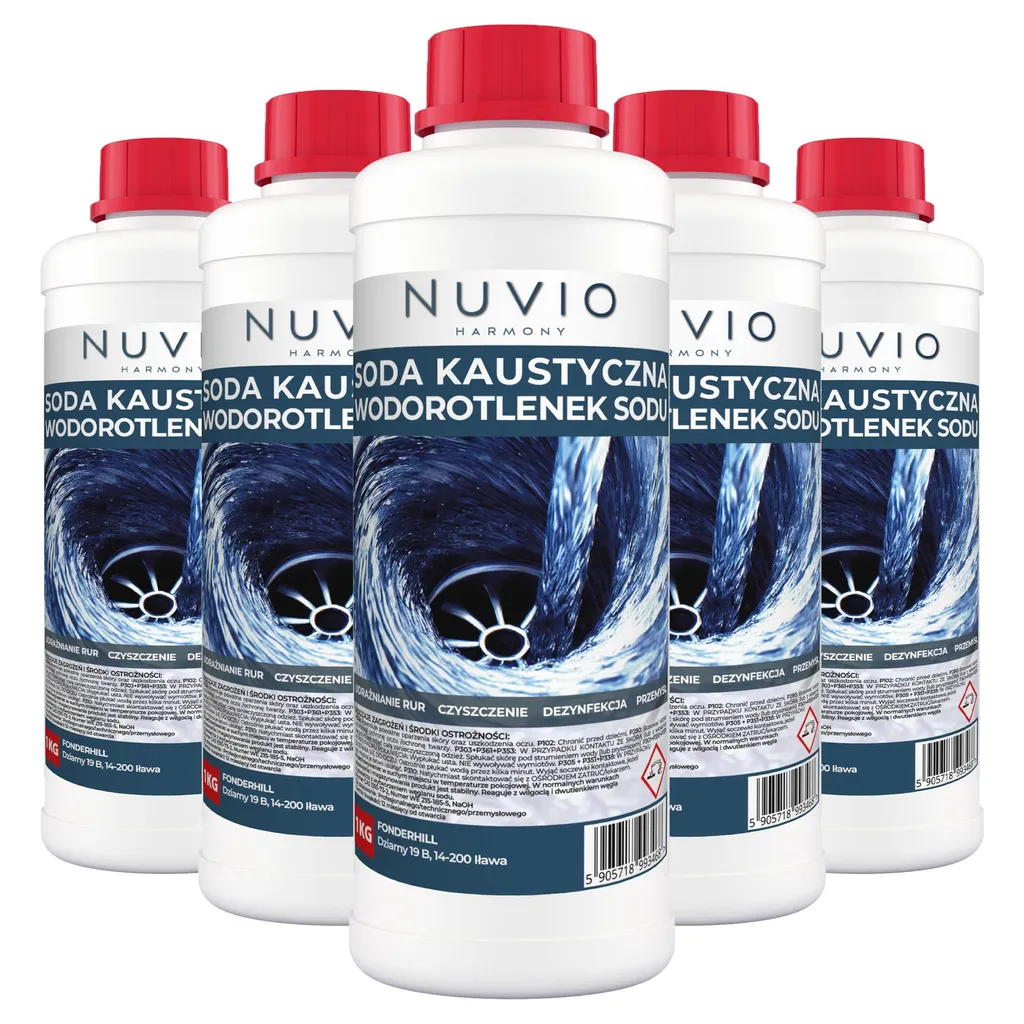 Soda Caustica NUVIO 5kg per Sifoni e Scarichi: Soluzione Professionale