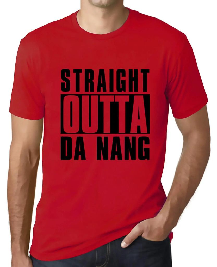 Herren Grafik T-Shirt Direkt aus Da Nang – Straight Outta Da Nang – Öko-Verantwortlich Vintage Jahrgang Kurzarm Lustige Druck Geburtstag Gesch...