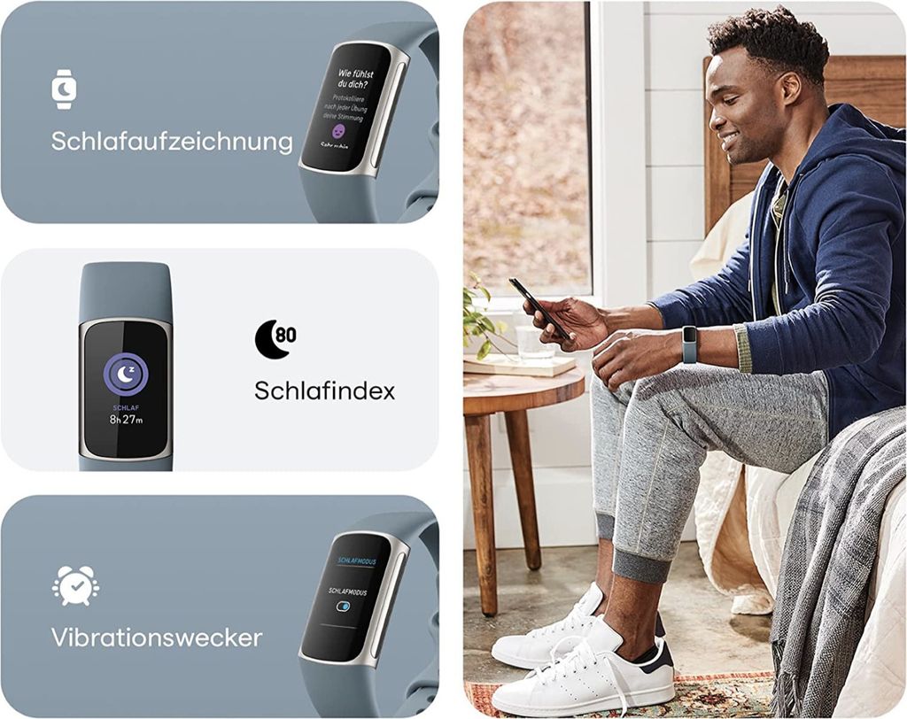 Fitbit Charge 5 graublau/platin Produktbild 22