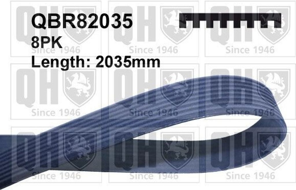 QUINTON HAZELL Keilrippenriemen 2035mm passend für MERCEDES-BENZ M-Klasse (W164) QBR82035