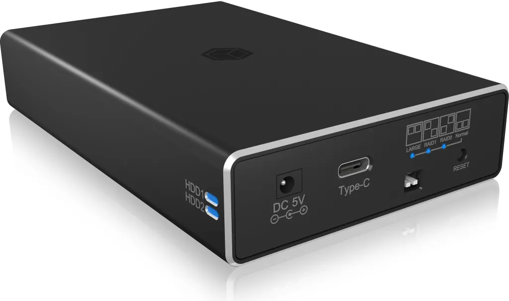 Icy Box IB-RD2253-C31 Station RAID 2.5 pour Sauvegarde et Montage Vidéo