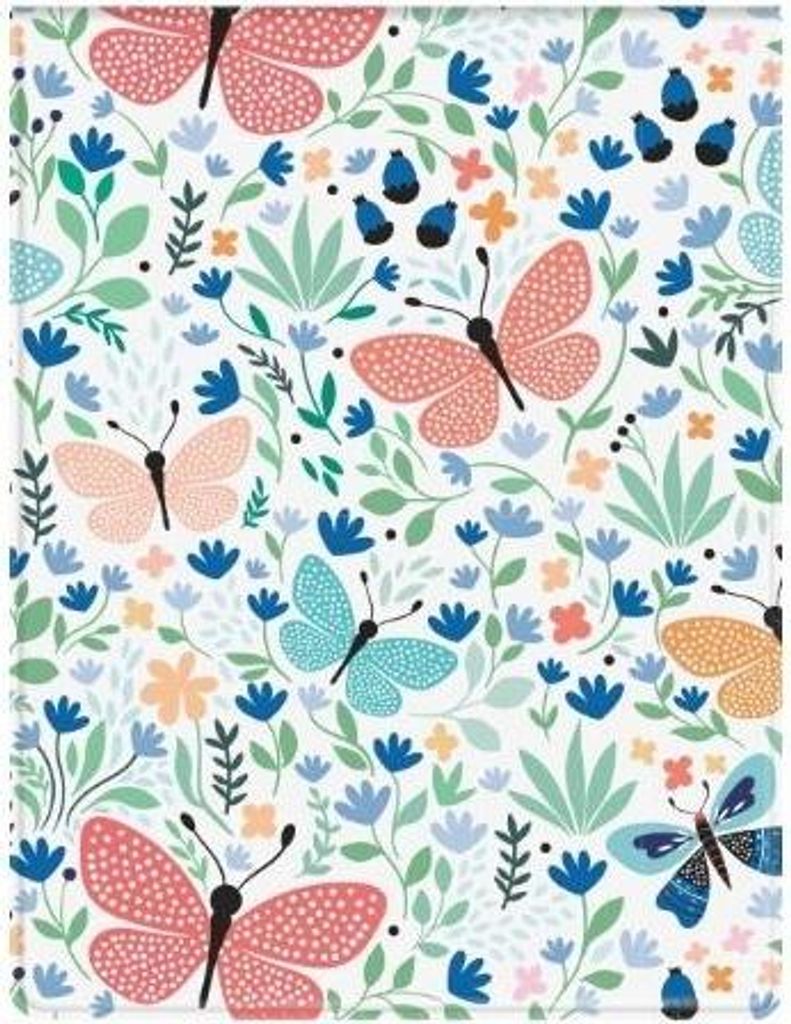 Okładka na dokumenty szkolne pionowa butterflies