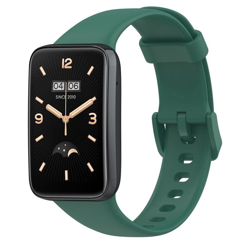 Strap-it Xiaomi Smart Band 7 Pro Silikonband (Dunkelgrün) Produktbild 