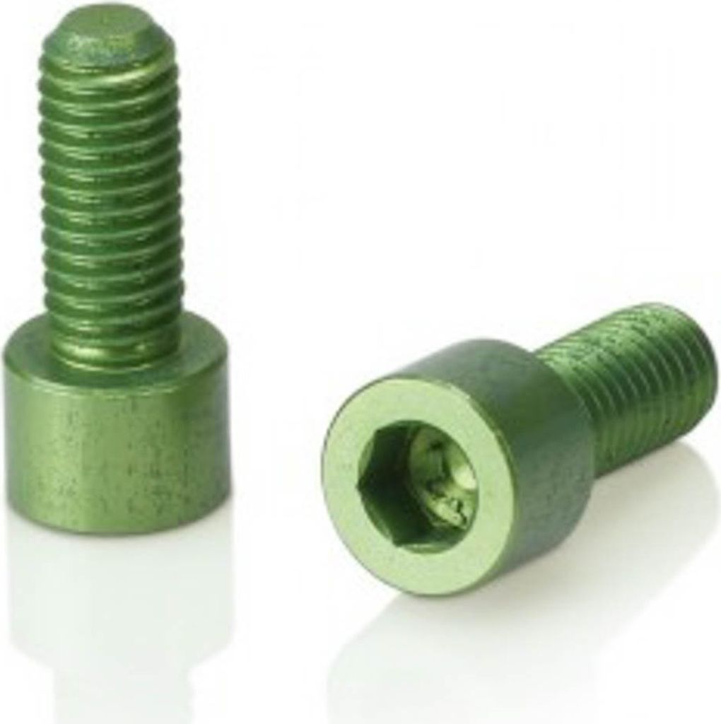 XLC Schrauben für Trinkflaschenhalter, lime green, 2-teilig (1 Set)