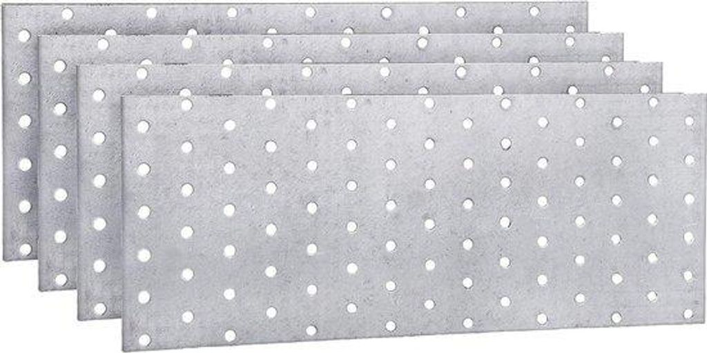 Metallischer Flachenaufkleber-Verbindungsleiste 120 x 300 x 2 mm - Lieferumfang mit 10 Teilen