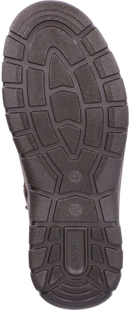 Rieker Herren Stiefelette extra weit mit Warmfutter und Reißverschluss 03620, Größe:41 EU, Farbe:Braun