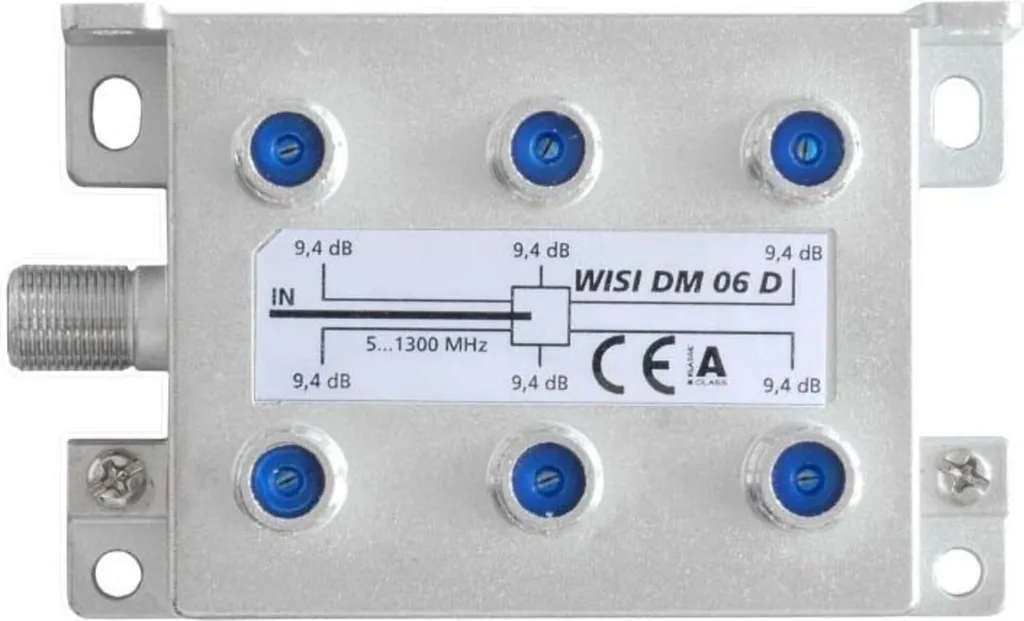 Répartiteur TV 6 voies 5-1300MHz Distributeur DM 06 D blindage A