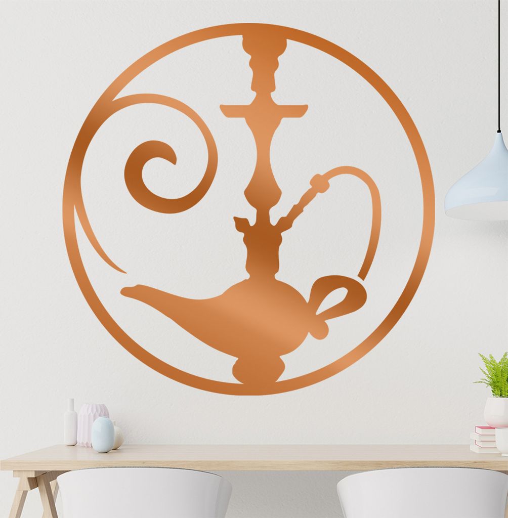 Wunderlampe Wandtattoo in 6 Größen - Wandaufkleber Wall Sticker - Dekoration, Küche, Wohnzimmer, Schlafzimmer, Badezimmer