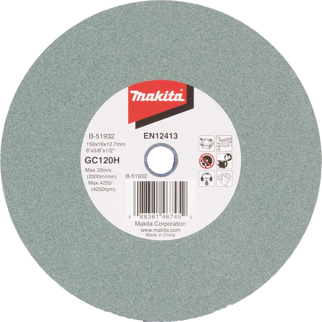 Makita Schleifscheibe, 150 x 16 x 12,7 mm, GC120 150 x 16 x Produktbild 