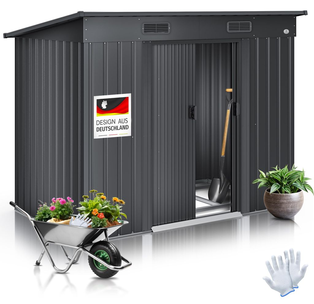 KESSER® - Abri de jardin L Métal 4 m³ avec fondations | Image du produit 