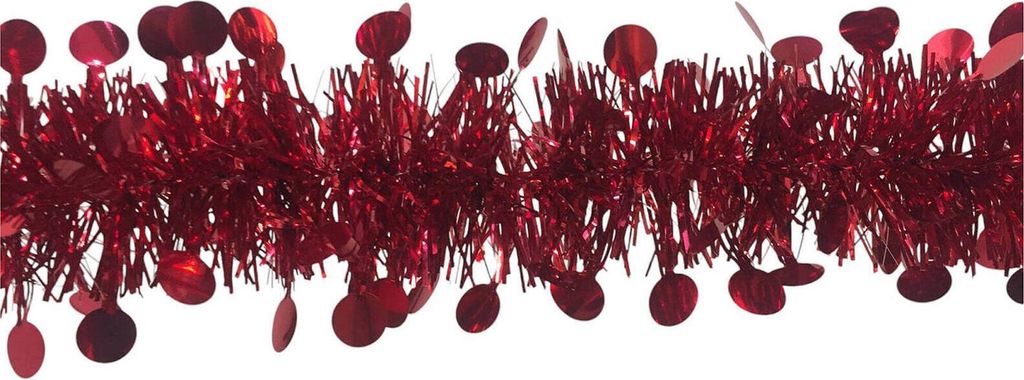 Weihnachtsdekoration Dstrak, Weihnachtsdekor, Weihnachtsornament, Festliche Dekoration, Italy, 1000x8 h8 cm, Rot