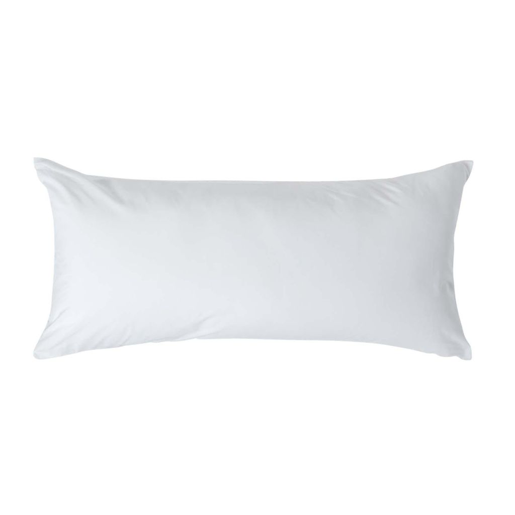 HOMESCAPES Kopfkissenbezug Fadendichte 200 Weiss, 40 x 80 Produktbild 