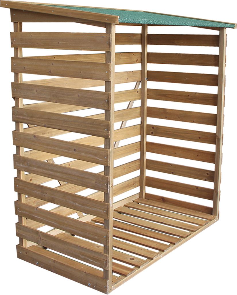 MCombo Kaminholzregal mit Rückwand Brennholzregal Produktbild 3