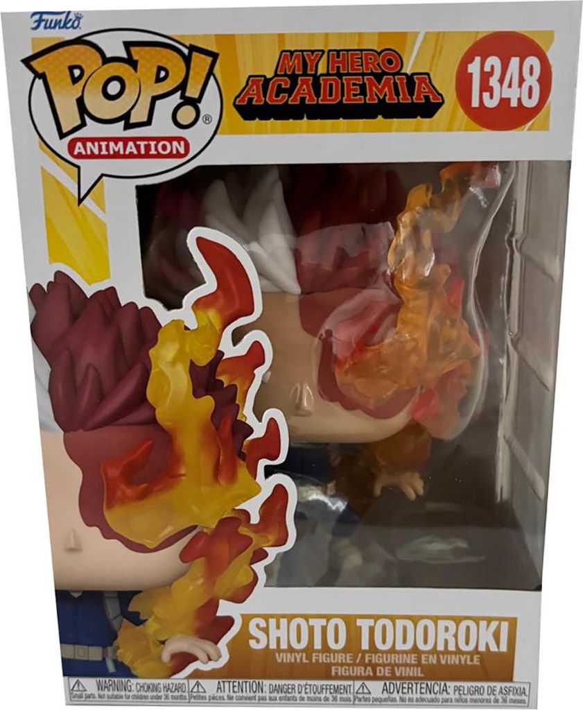 A Funko Pop! vinyl figure of Shoto Todoroki from My Hero Academia in its packaging.
