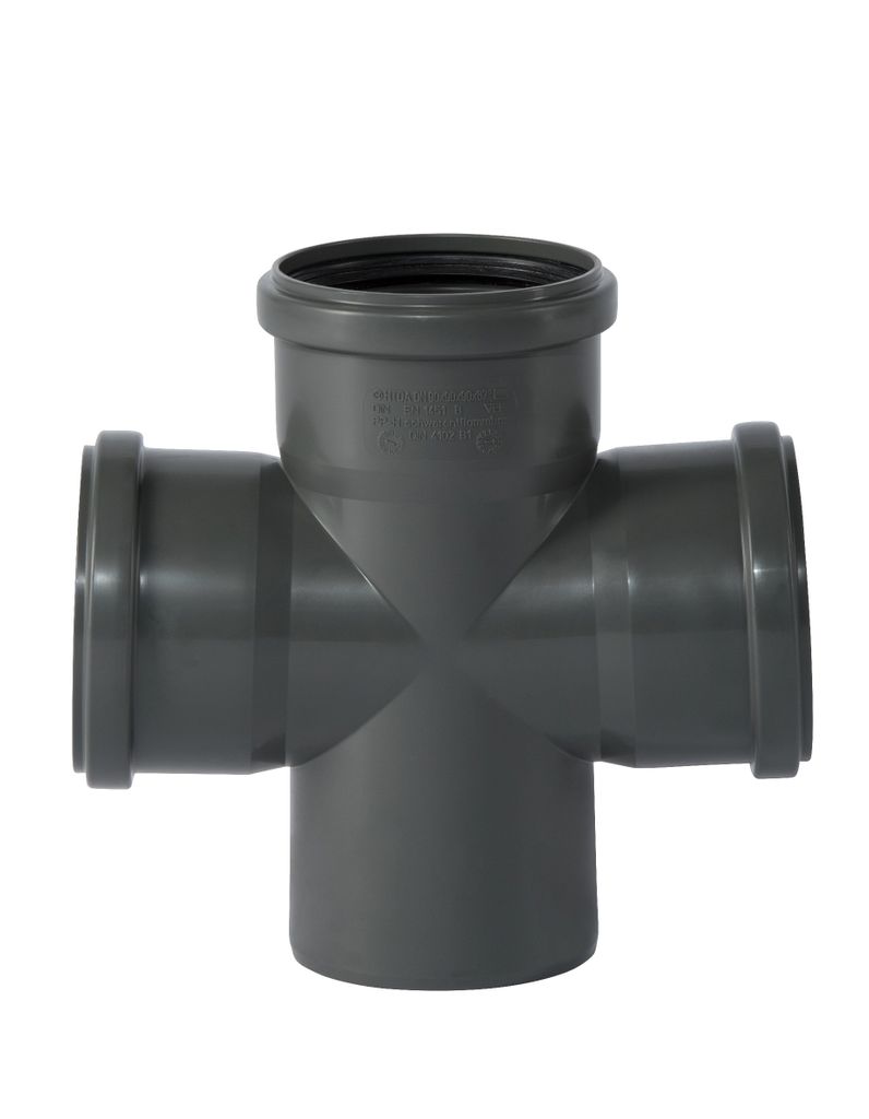 Ostendorf HTsafe Doppelabzweig DN 90/90/90 mm 87 Grad 174900