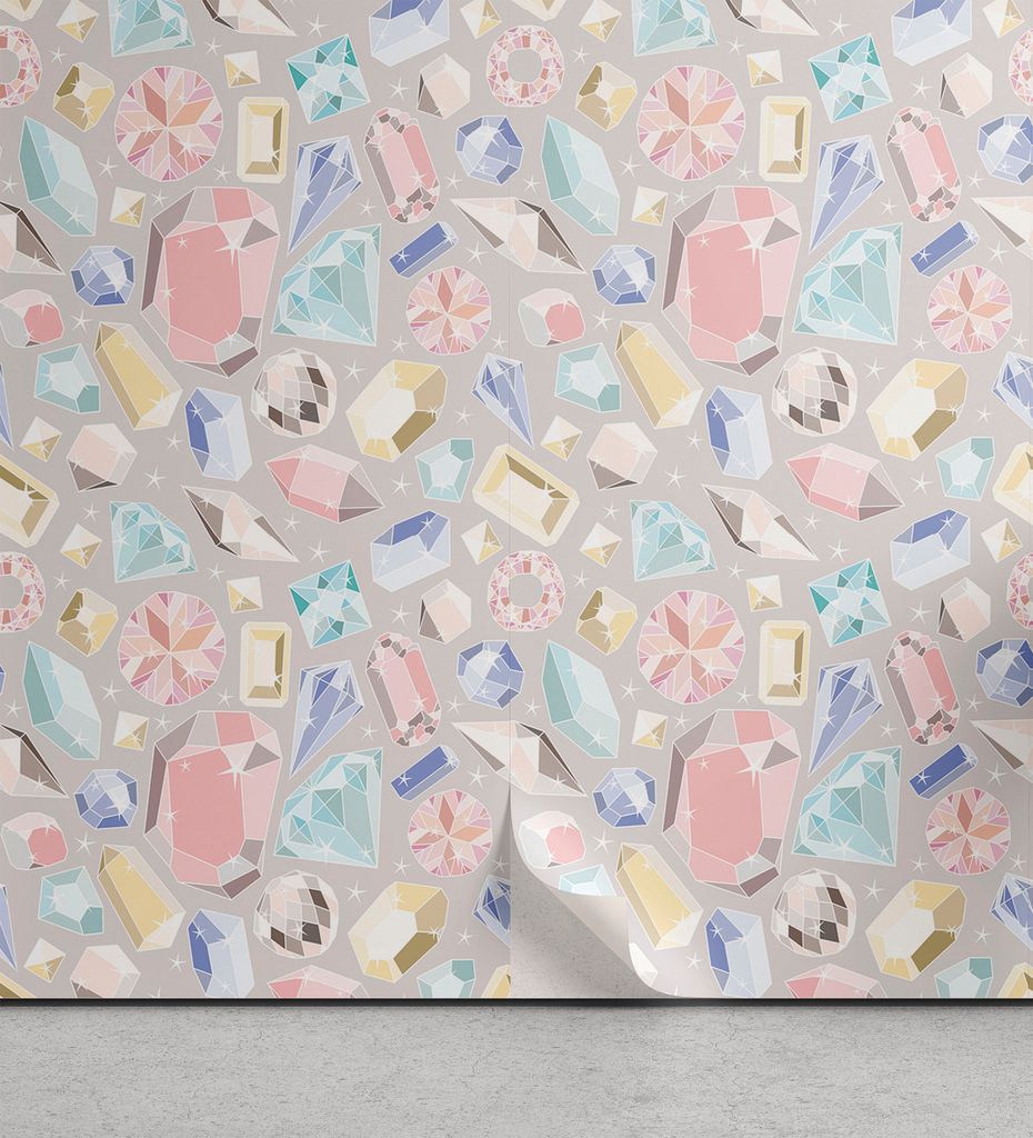 ABAKUHAUS Pastell abziehbare & klebbare Tapete für Zuhause, Bunte Vivid, selbstklebendes Wohnzimmer Küchenakzent, 33 cm x 250 cm, Mehrfarbig