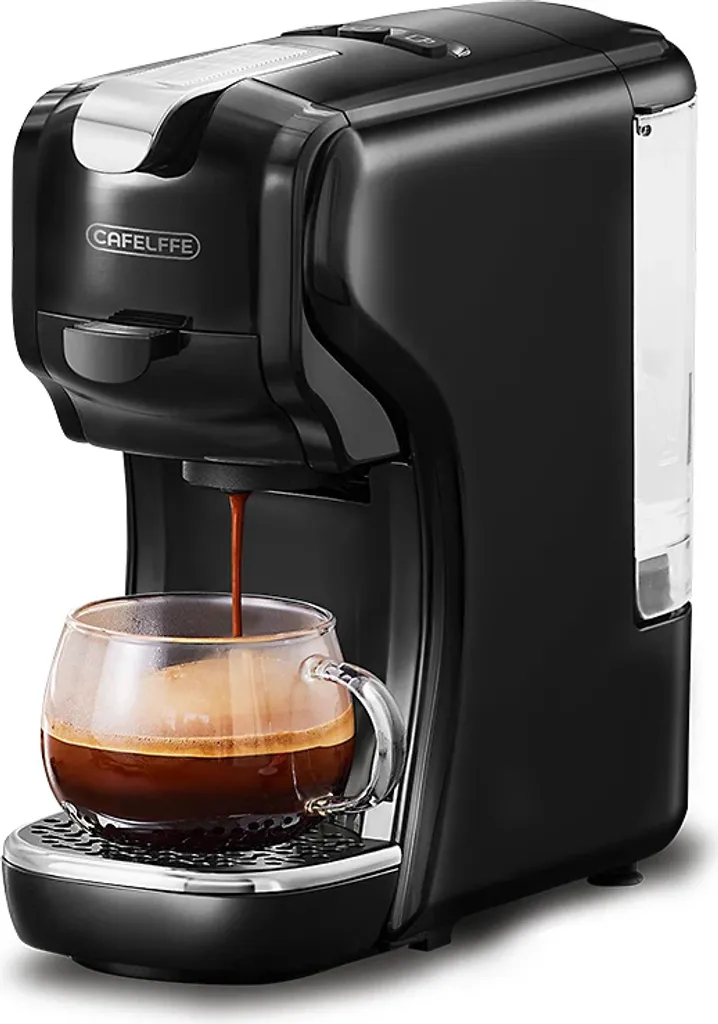 Cafetière à capsules compacte 19 bars pour petit-déjeuner 2 tasses EU