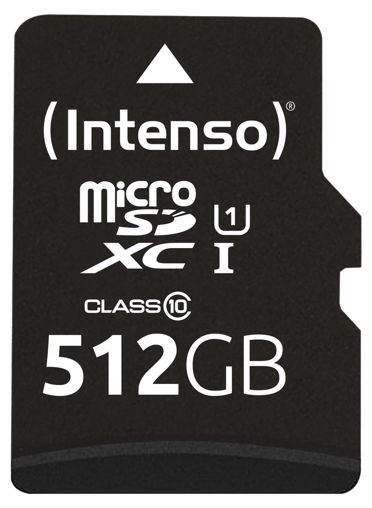 Karta Intenso microSD UHS-I Premium 512 GB triedy 10 Obrázok produktu 