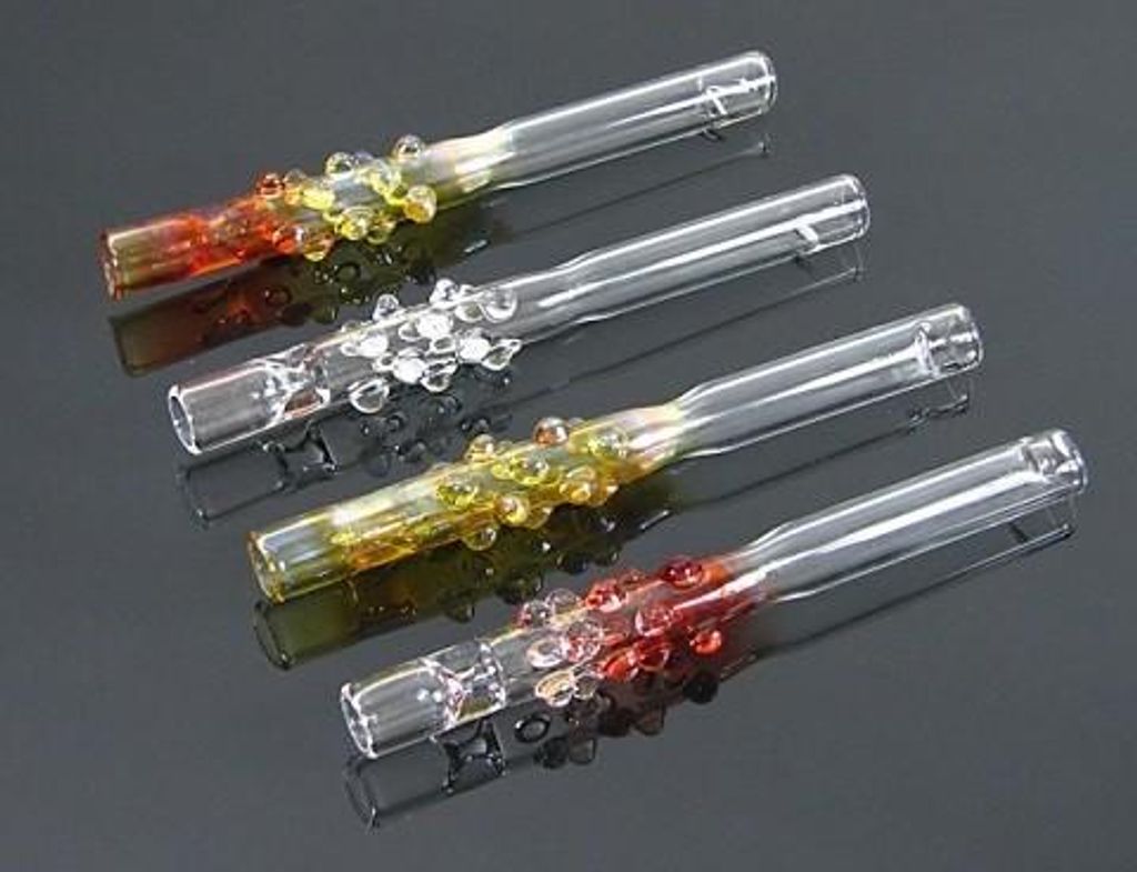 Glaspfeife Dots 12cm