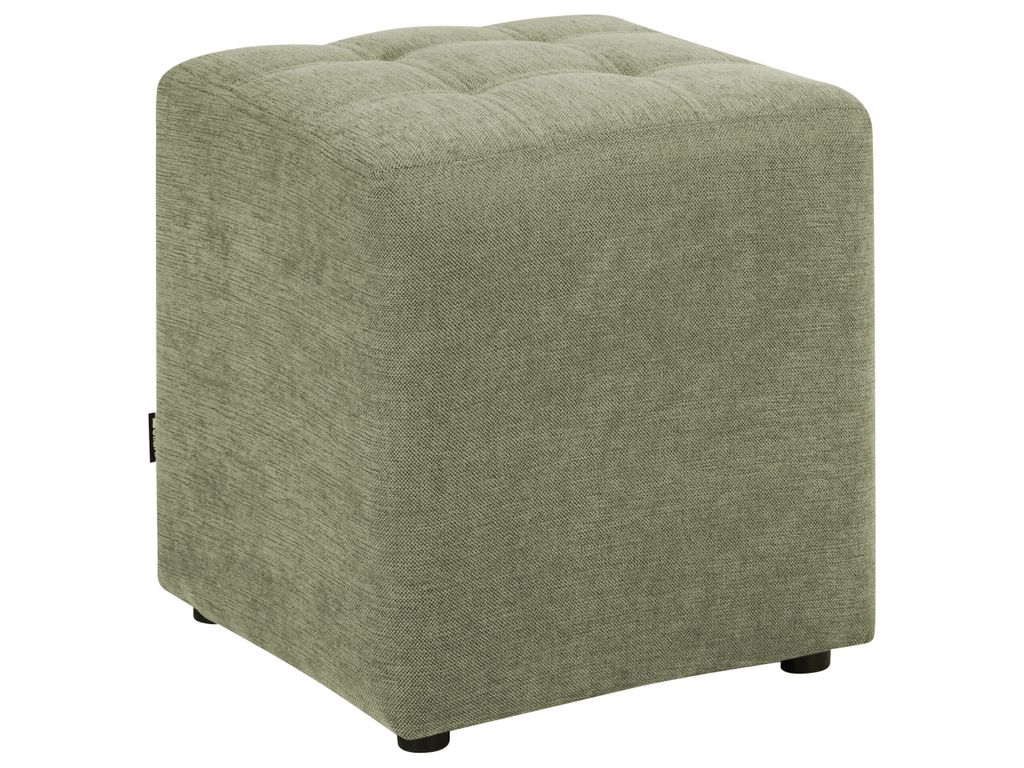 BELIANI Pouf Hocker Grün Stoffbezug Gesteppt Quadratisch 38 x 38 cm Modern Sitzhocker für Flur Wohnzimmer Garderobe Schlafzimmer Kinderzimmer