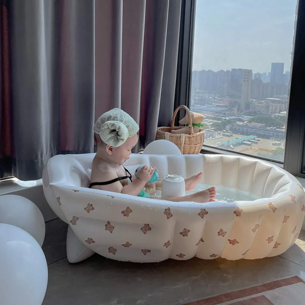 Baignoire gonflable bébé Bubbear pliable et portable pour le voyage - 5