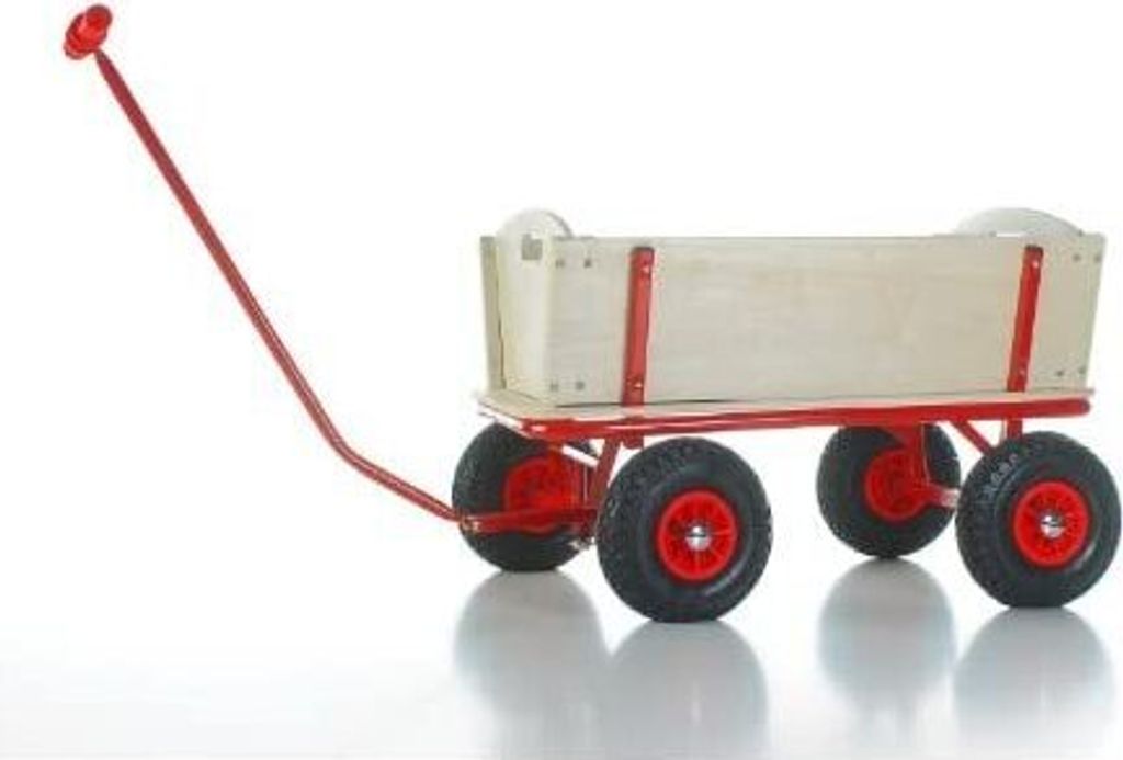 Bollerwagen m Bremse + Puppe Reifen, 1Stück Produktbild 