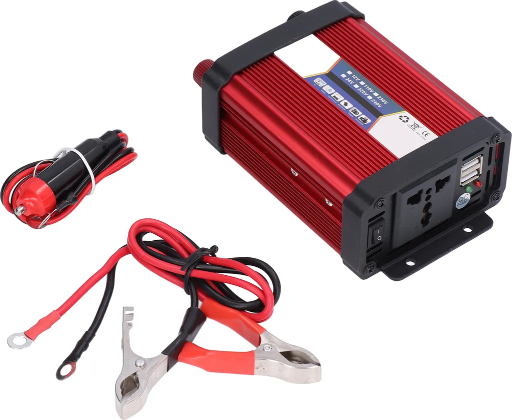 Convertisseur de tension 24V 220V 1000W pour camion avec chargeur USB