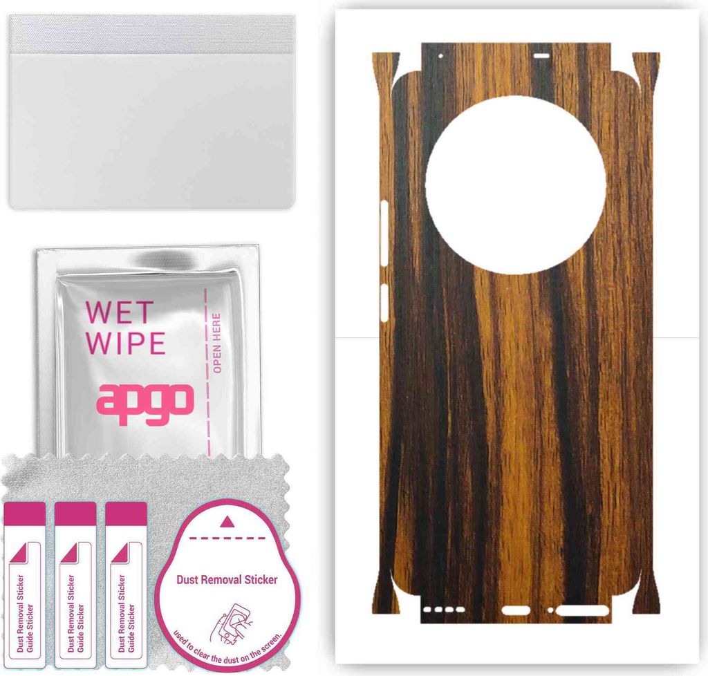 apgo Rückseite + Seiten Schutzfolie, Skin, kompatibel mit Realme 12 Pro, Hinten Displayschutzfolie aus Vinylfolie, kratzfest, einfache Montage - T...