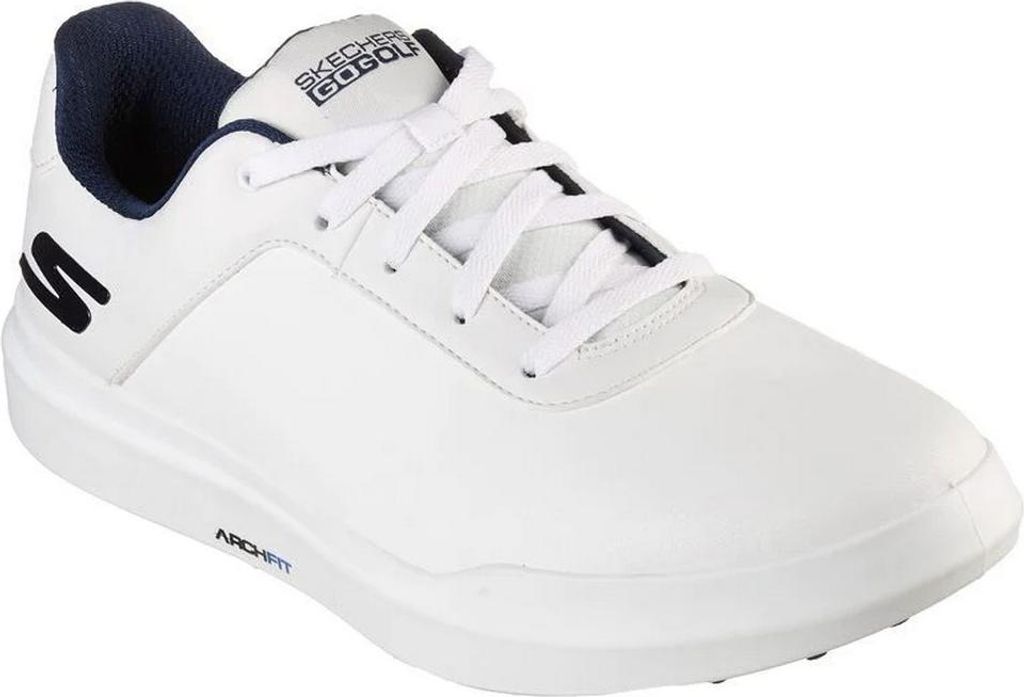 Skechers - Herren Golfschuhe "Go Golf Drive 5", Leder FS10006 (40,5 EU) (Weiß/Marineblau)