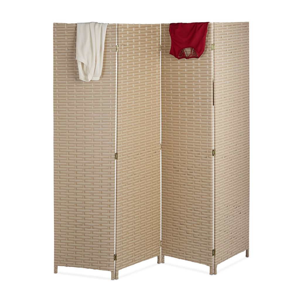 Paravent Relaxdays, 4 panneaux, H x L : 180 x 180 cm, Image du produit 