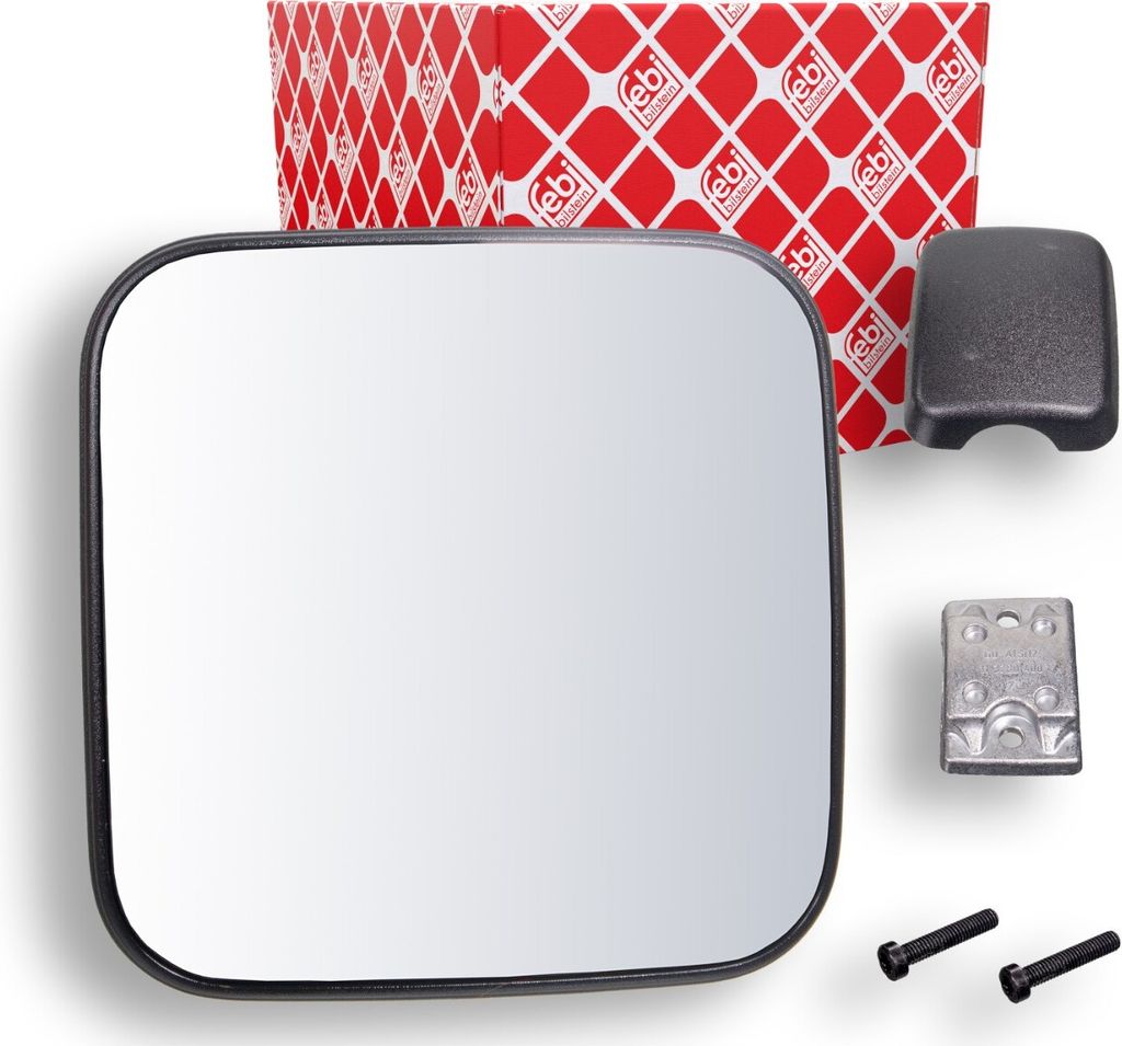 FEBI BILSTEIN Weitwinkelspiegel Weitwinkel-Spiegel 100118 beidseitig passend für MERCEDES-BENZ ACTROS 155mm 200mm 200mm manuell 0,866kg