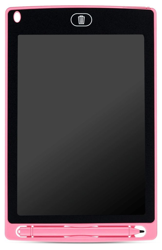 LCD Grafik Tablet zum Zeichnen für Kinder Zaubertafel 8,5 Zoll mit Stift 1 farbig Schreib und Notiztafel Multicolor rosa Sun Baby