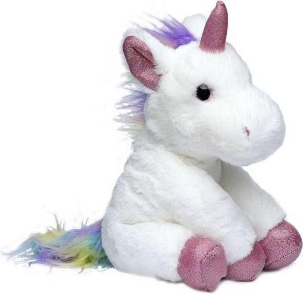 Weiß und Regenbogen Einhorn 35 cm Produktbild 