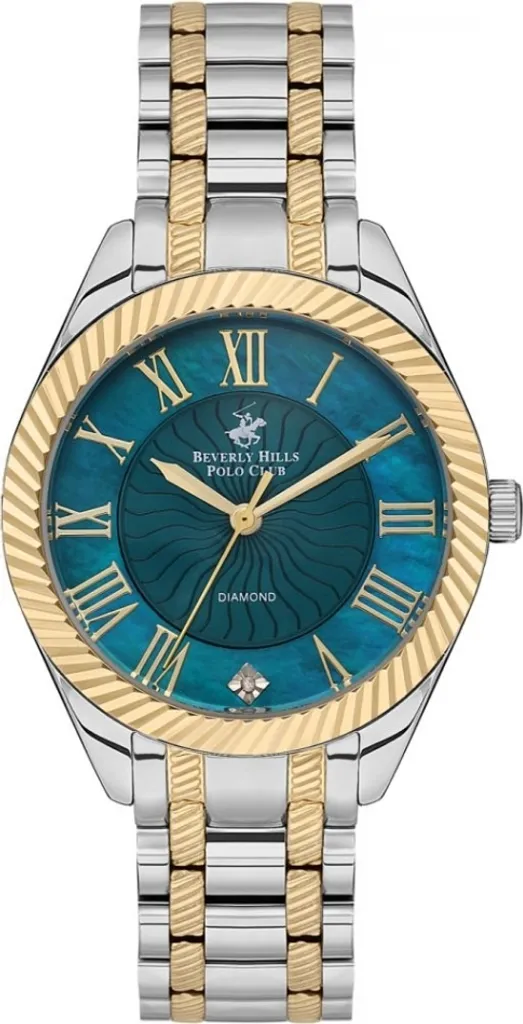 Montre femme bleu marine Beverly Hills confortable et durable