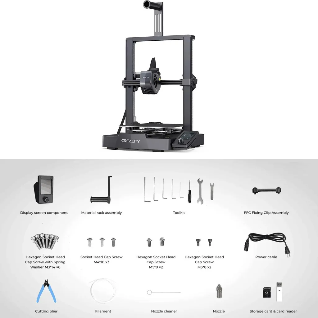Machine d'impression 3D Ender-3 V3 SE avec extrudeuse Direct Drive - 2