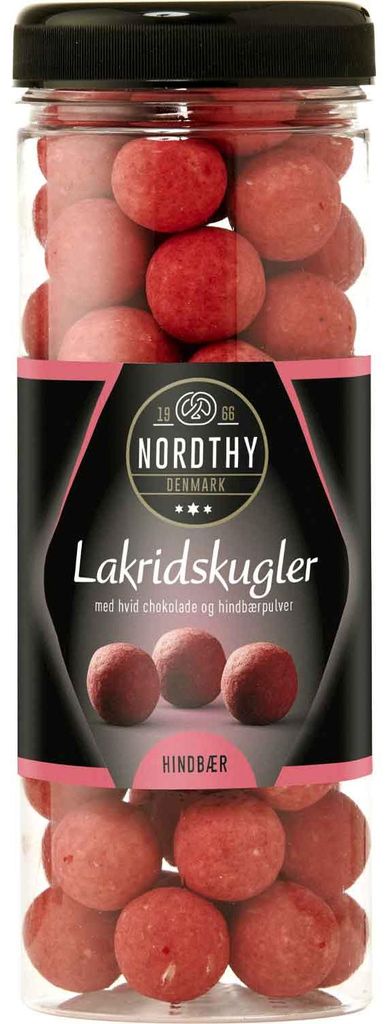 Nordthy Lakridskugler Hindbær 300g Produktbild 