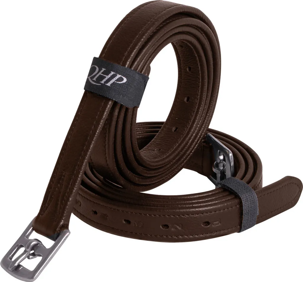 Etrivières 135 cm marron pour le saut d'obstacles et le dressage