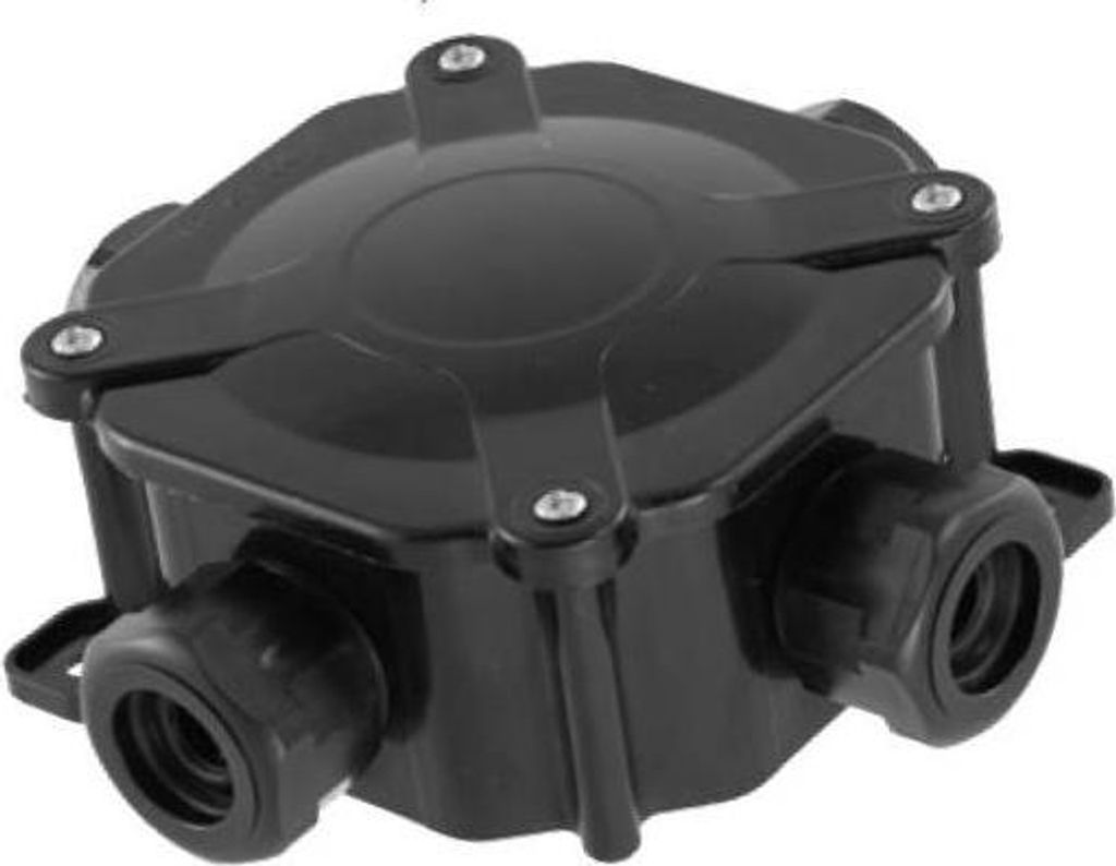 Abzweigdose Verteilerdose IP67 schwarz 75x75x33 Aufputz Produktbild 
