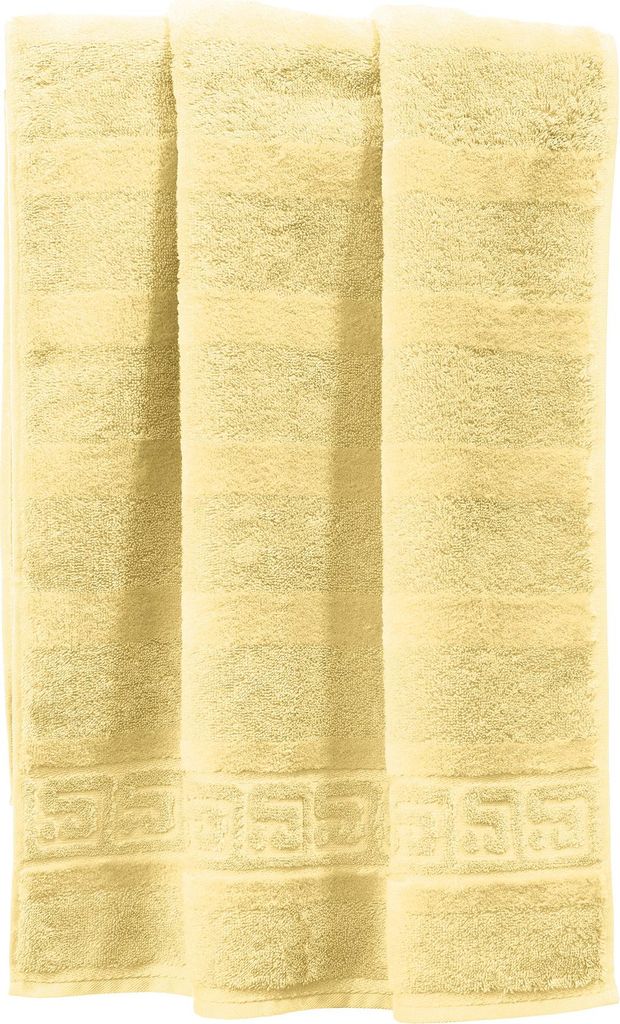 Cawö Noblesse Handtuch 1001 Uni Farbe honig Größe 50x100 cm