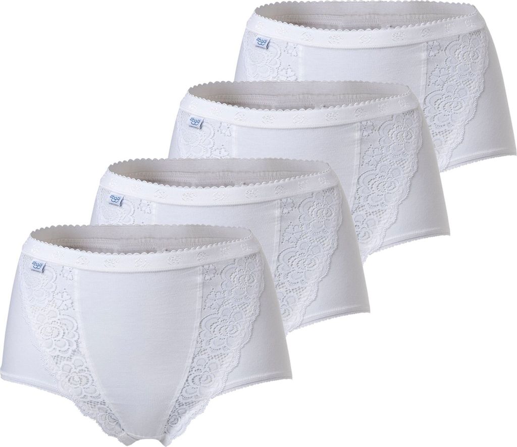 sloggi Damen Maxislip 4-Pack Chic - WHITE - Größe 42