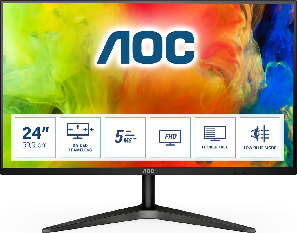AOC 59,9cm/23,6'' (1920x1080) 24B1H 16:9 5ms VGA HDMI Full Zdjęcie produktu