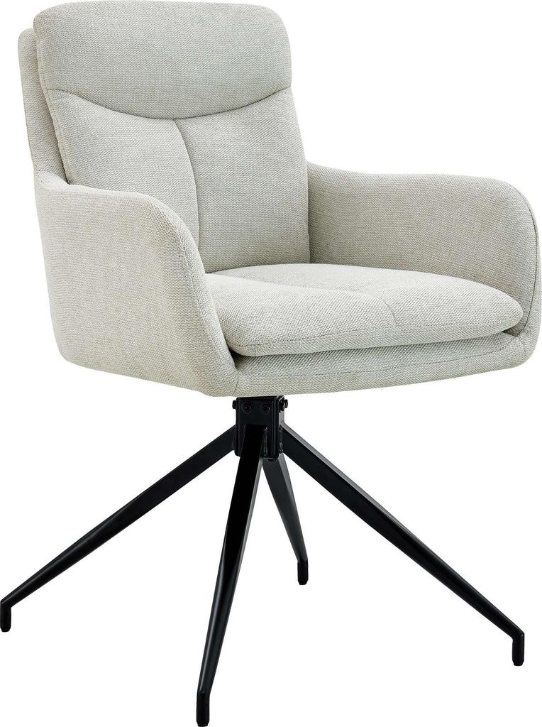 Esszimmerstuhl DUTOR - Stoff Creme 57x62x83 cm | Essstühle Esszimmerstühle Küchenstühle Wohnzimmerstühle