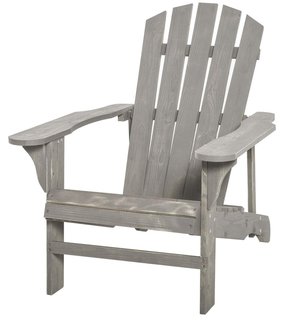 Outsunny Adirondack-stoel, weerbestendig, houten Productafbeelding 