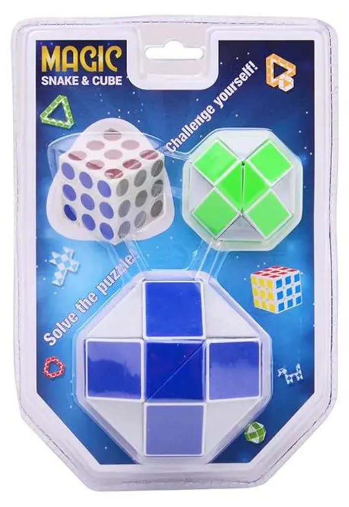 Cube Magique Haute Fluidité et Serpent Puzzle Flexible Multicolore - 2