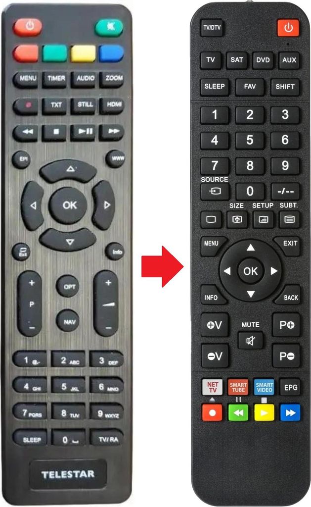 Fernbedienung geeignet für DIGIMAX 8001-T2