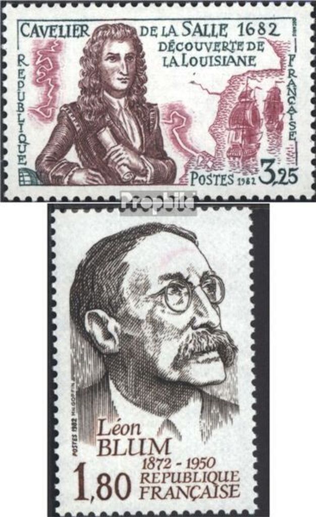 Briefmarken Frankreich 1982 Mi 2372,2373 (kompl.Ausg.) Produktbild 
