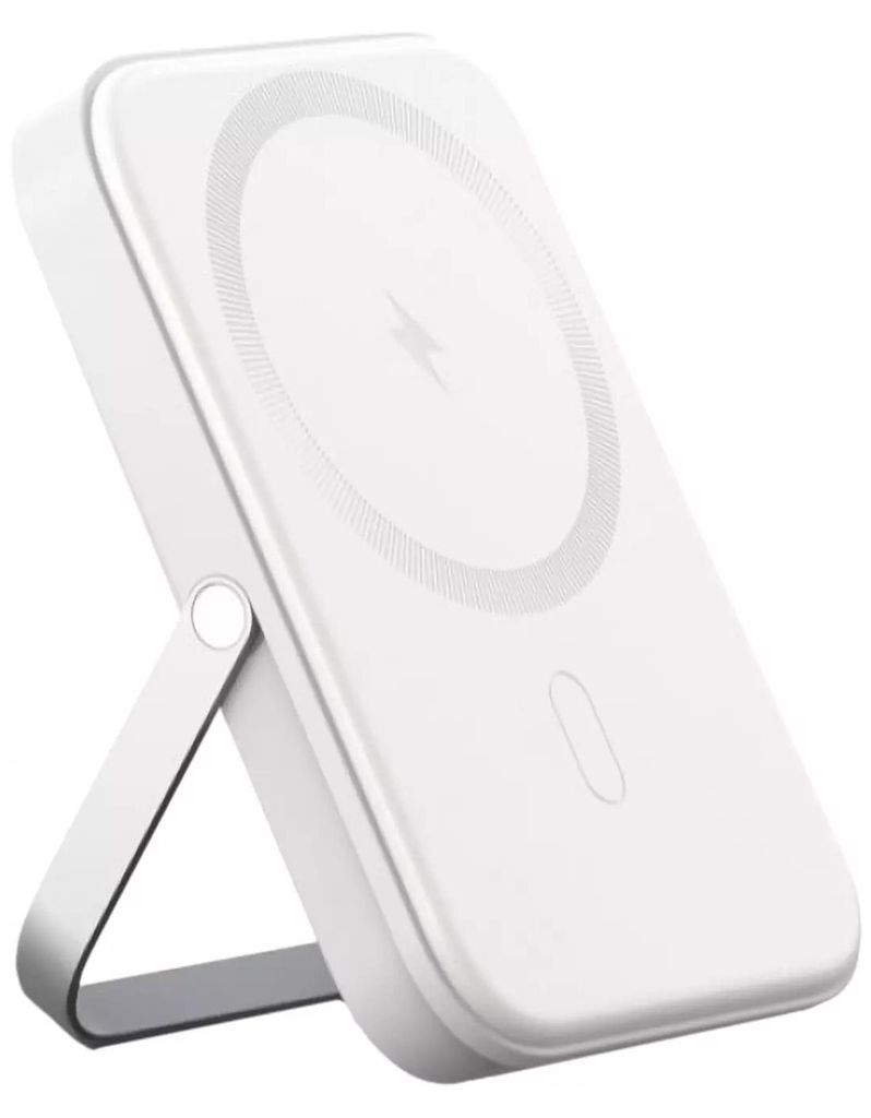 Akashi, MagSafe-Powerbank 5000mAh klappbar USB-C 20W, Weiß